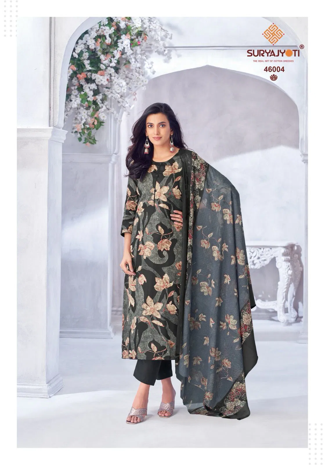 Naishaa Vol 46 By Suryajyoti Jam Satin Printed Dress Material Orders In India